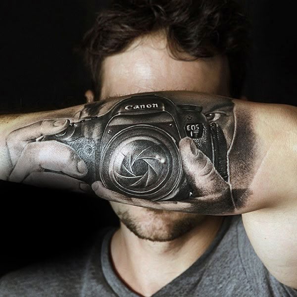 80 Camera Tattoo Designs for Men