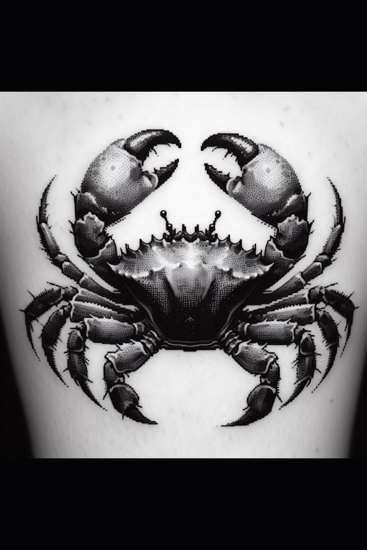 Crab tattoo idea.