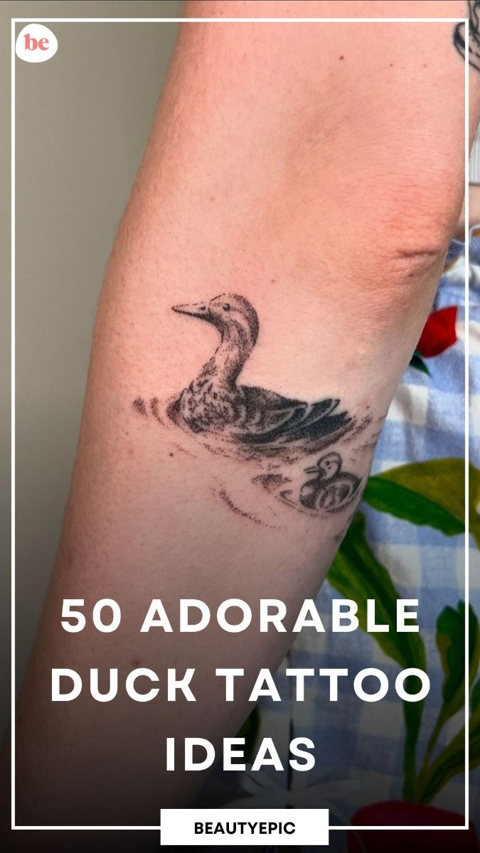 50 Adorable Duck Tattoo Ideas You Will Love