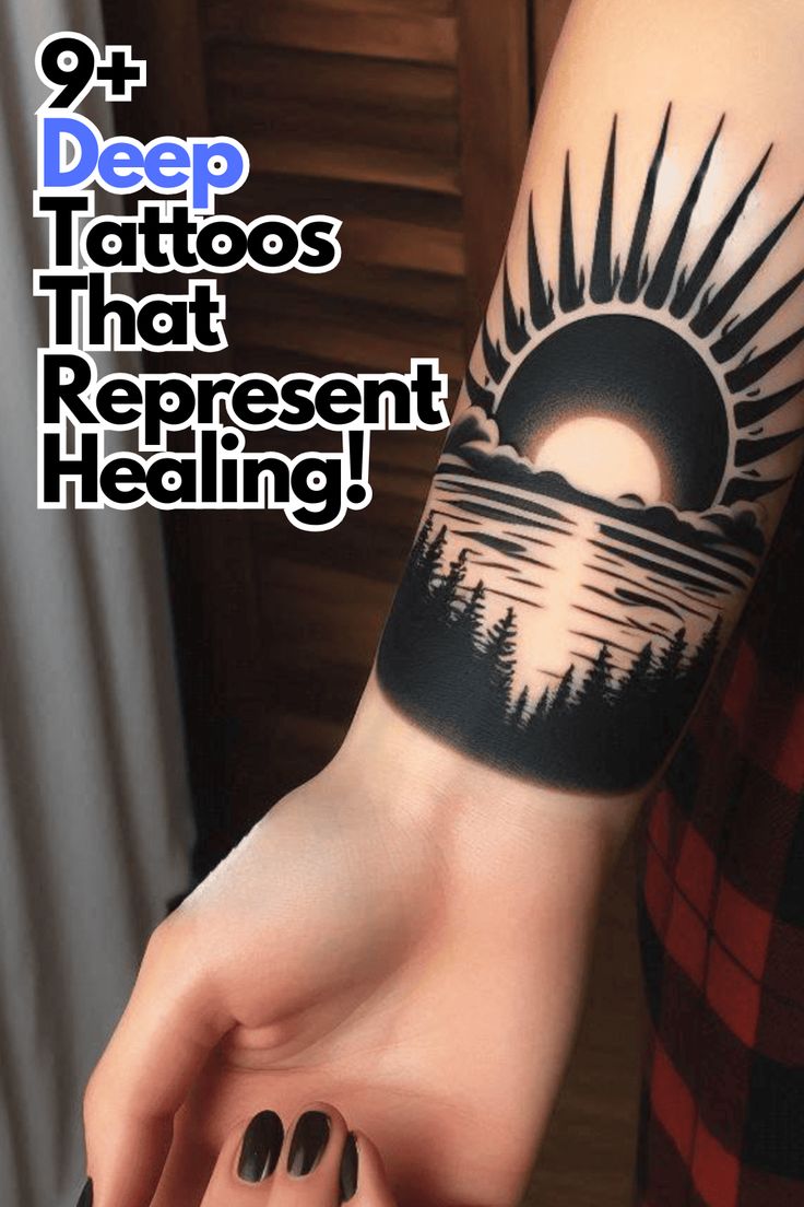 9+ deep tattoos that represent healing!