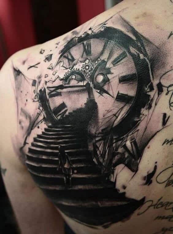 Clock Tattoos for Men