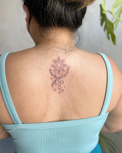 Filipino Tattoo Artist - Culturally Inspired Tattoos on Instagram: "Custom  talisman for M, done at @howdy.la Thanks for travelling to LA to see me!!!  #travellingtattooartist #finelinetattoo #delicatetattoo #filipinotattoo  #latattoo ...