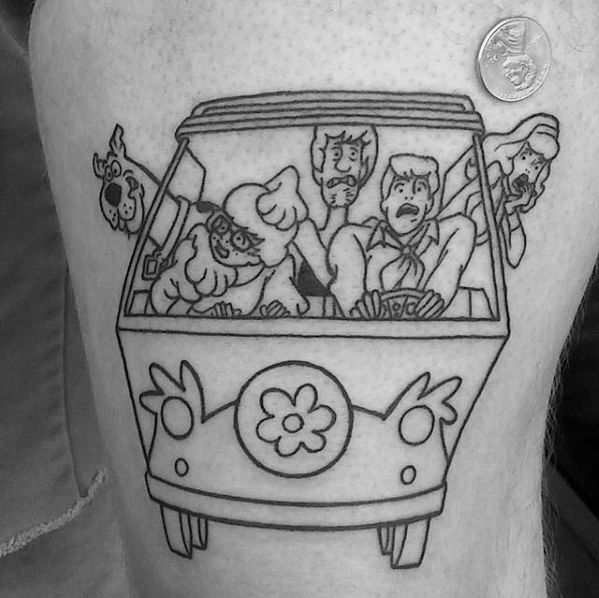 60 Classic Scooby Doo Tattoo Designs for Men