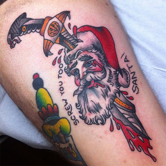 15 Superlative Christmas Tattoo Designs