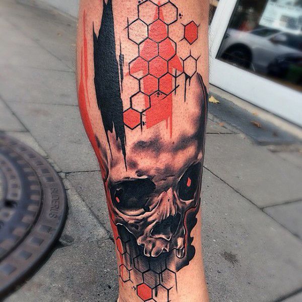 80 Honeycomb Tattoo Designs for Men