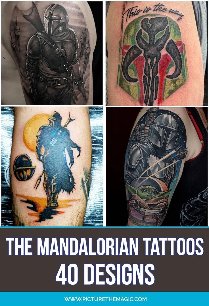 30 Edgy Mandalorian Tattoo Designs