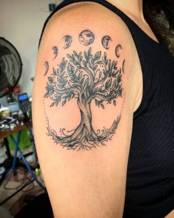 50+ Tattoo Ideas Of Moon Phase