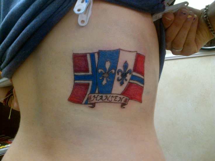Tattoo I designed and had done a little over a year ago :) still love it just as much! Proud to be Norwegian :)