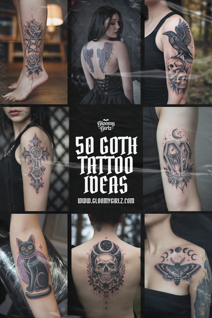 50 Goth Tattoo Ideas for a Dark and Artistic Aesthetic