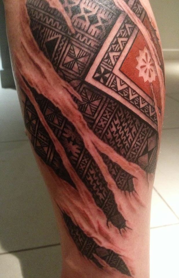 Beauty!..Fiji Tattoo with skin peeling off_nice work @sonysofes..