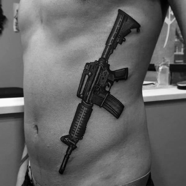 75 AR 15 Tattoo Ideas for Men