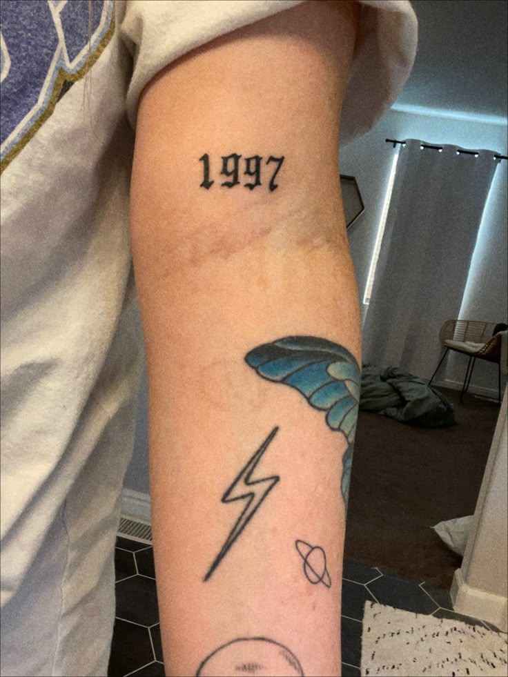 Birth year tattoo