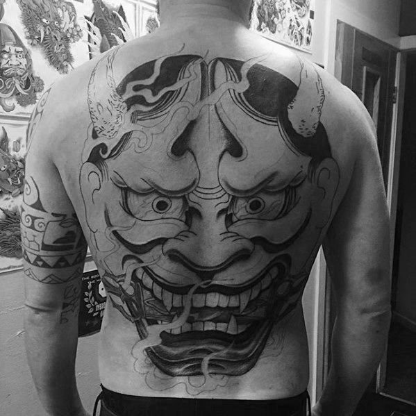 53 Cool Japanese Demon Tattoo Designs for Men