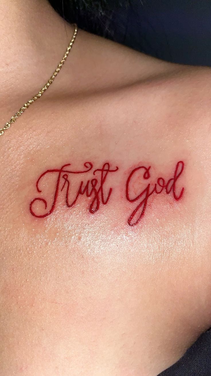 Trust God Tattoo