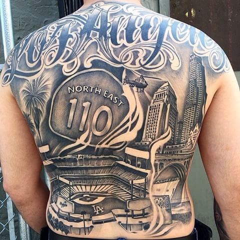 60 Striking Los Angeles Dodgers Tattoos for Men