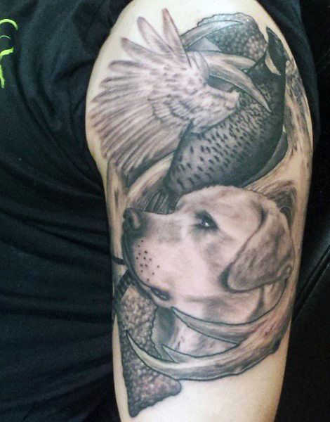69 Splendid Hunting Tattoos for Men