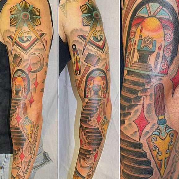91 Amazing Masonic Tattoos for Men