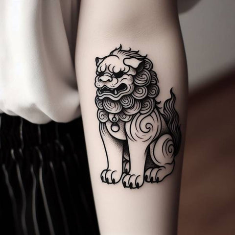 Chinese Dog Tattoo