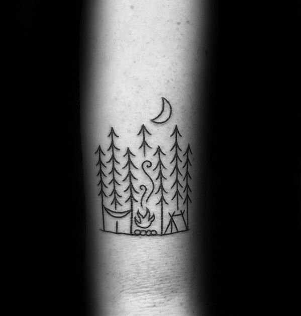 60 Amazing Camping Tattoos for Men