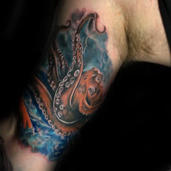 100 Kraken Tattoo Designs for Men