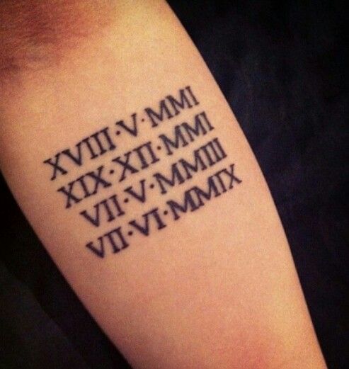 I would have my children's birth dates