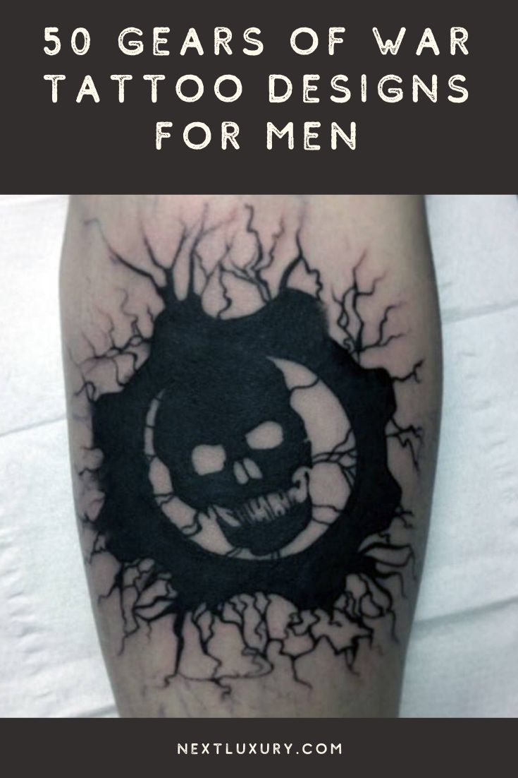 50 Gears Of War Tattoo Designs For Men - Video Game Ink Ideas