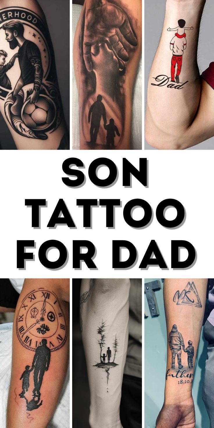 Meaningful Son Tattoo Ideas for Dad: Unique Designs for Forearm, Chest, and  More