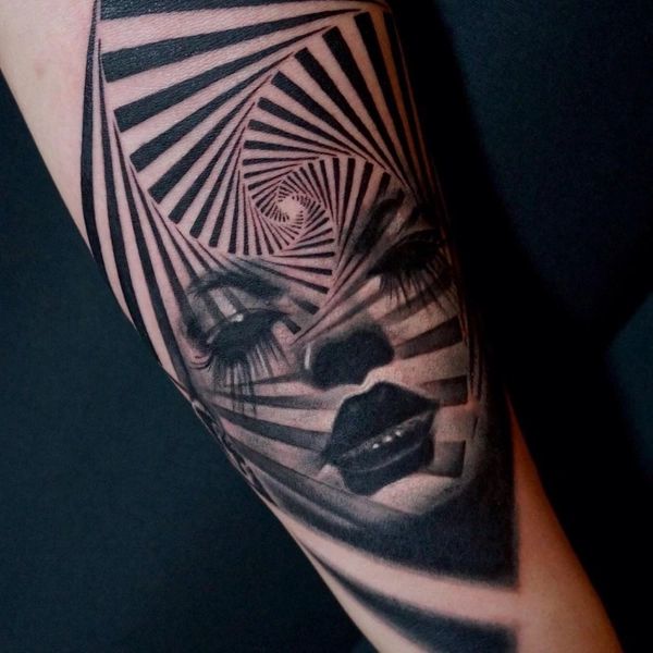 11+ Optical Illusion Tattoo Designs, Ideas