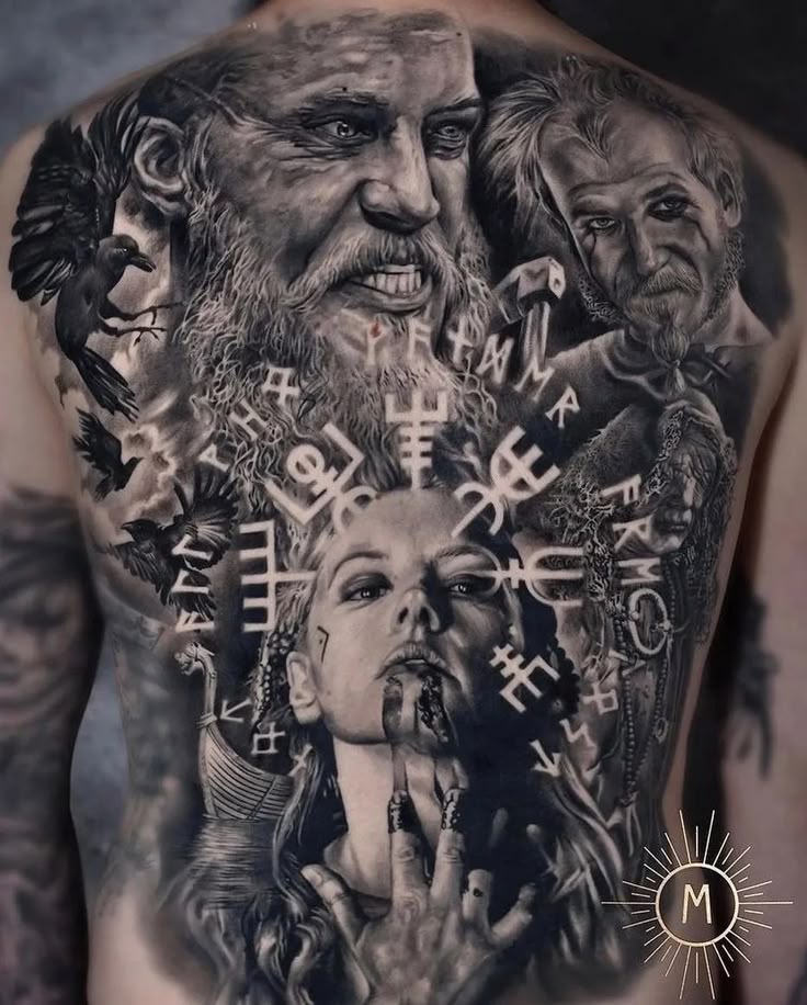 Vikings Tattoo on Back – Best Tattoo ...