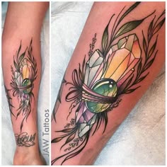 20 Crystal tattoos ideas | crystal tattoo, tattoos, body art tattoos