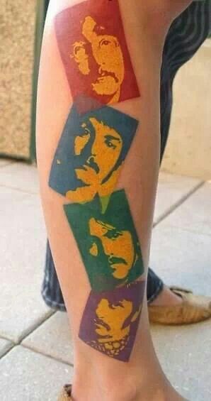The Beatles tattoo.