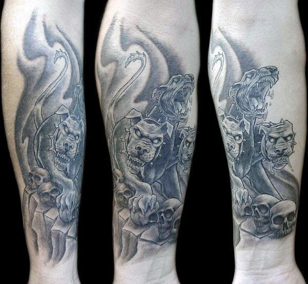 50 Cerberus Tattoo Designs for Men