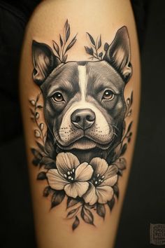 Pitbull Tattoo for Women