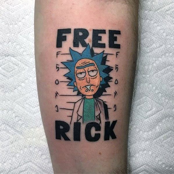 63 Epic Rick and Morty Tattoo Designs for Men