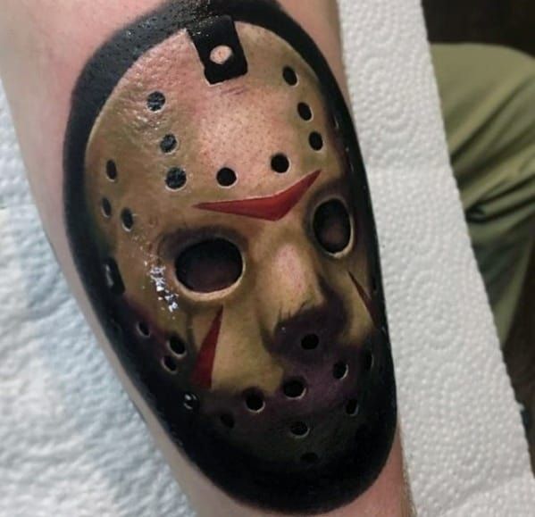 60 Scary Jason Mask Tattoo Designs for Men