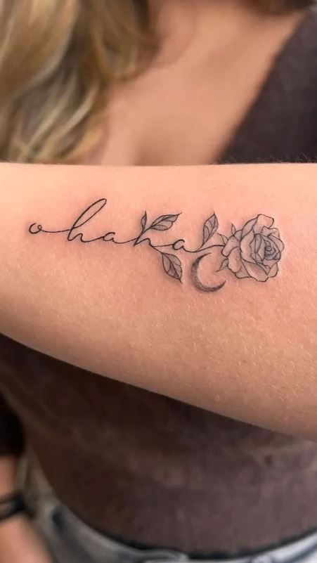 100 Unique Ohana Tattoos & Designs To Honor Your Family - Tattoo Me Now in 2025 | Ohana tattoo, Family tattoos, Cool wrist tattoos