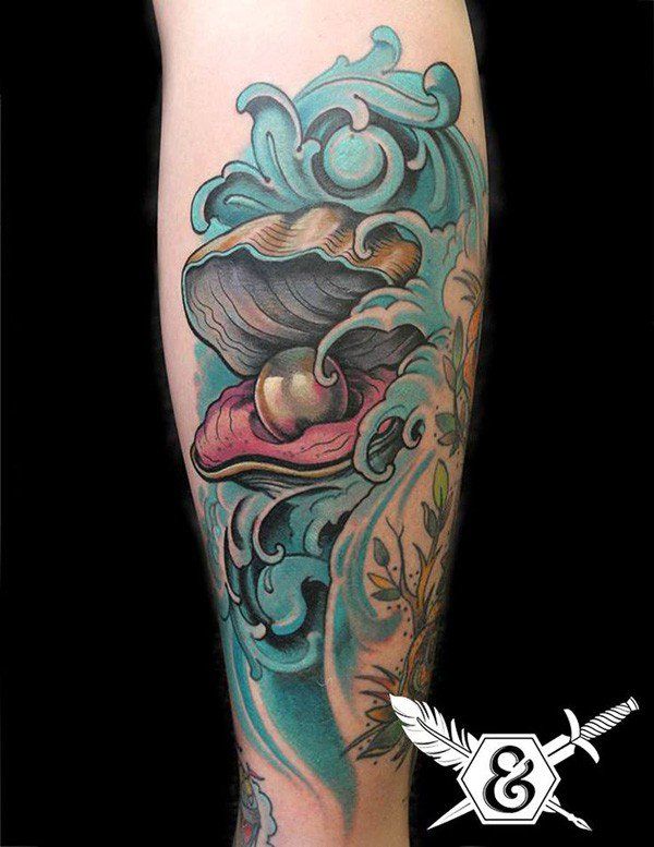 130 Shell Tattoos Make You Wonder Sea Life | Art and Design