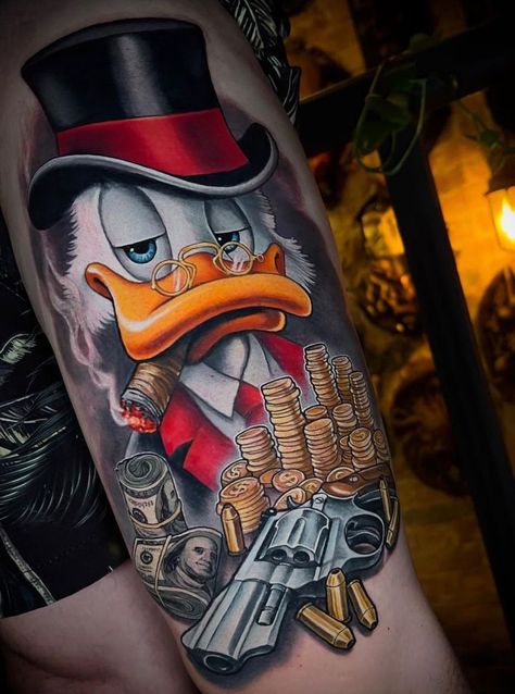 Donald and Daisy Duck Tattoos