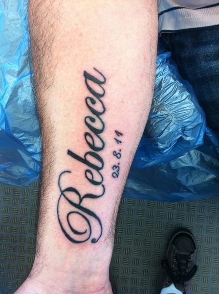 Arm Name Tattoo Ideas