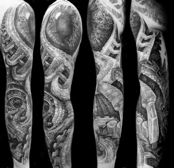 50 HR Giger Tattoo Designs for Men
