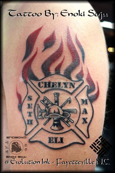Firefighter Tattoo Images & Designs