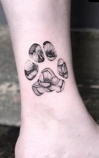 30 Paw Print Tattoos / Ideas, Designs & Pictures - Tattoo Me Now