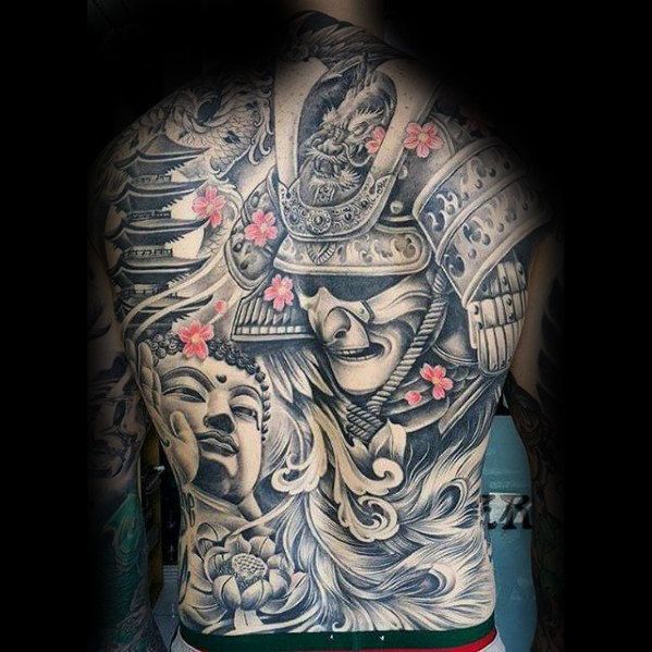 50 Epic Japanese Temple Tattoo Designs for Men
