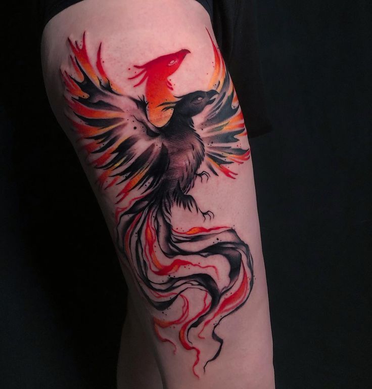Phoenix Tattoo, Feminine Rebirth Phoenix Tattoo, Feminine Phoenix Tattoo, Phoenix  Tattoo Men