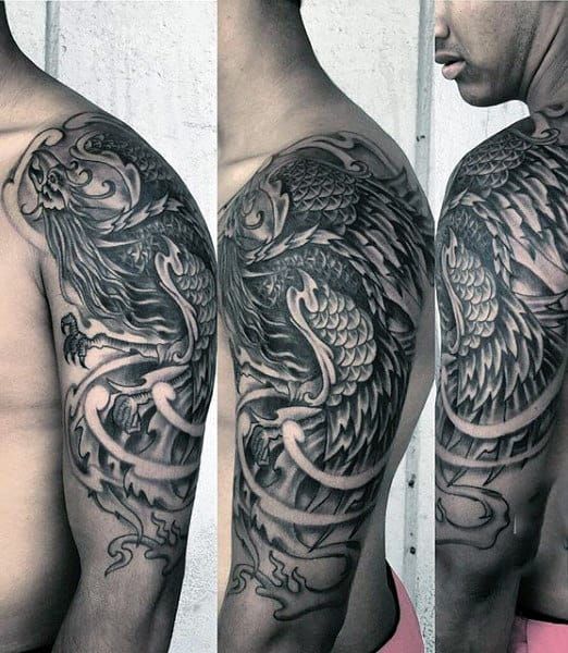 57 Phoenix Tattoo Designs for Men