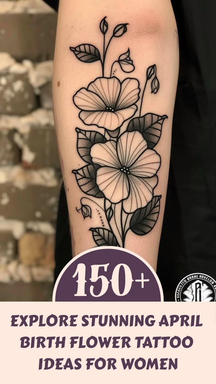 Explore Stunning April Birth Flower Tattoo Ideas for Women