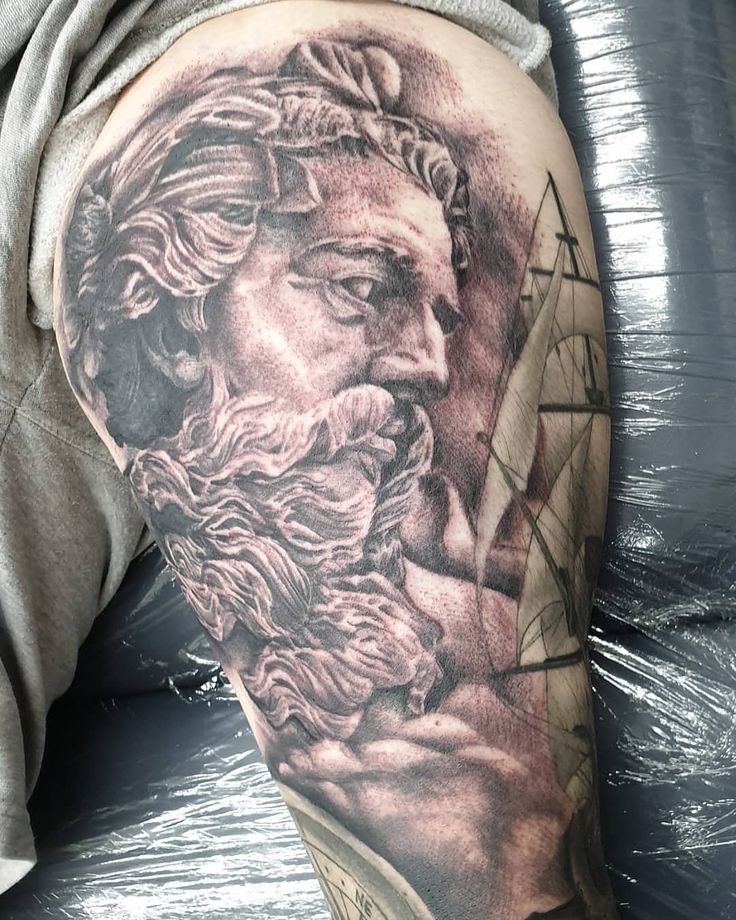 101 Amazing Poseidon Tattoos For 2024!