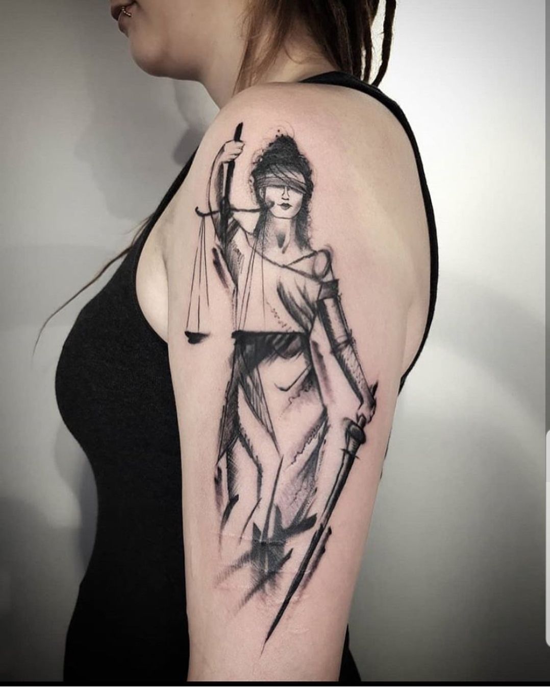 Discover 47 Justiz / Liberta Ist Blind and Justice Tattoo Ideas | libra  tattoo, lady justice back tattoo, scale tattoo and more