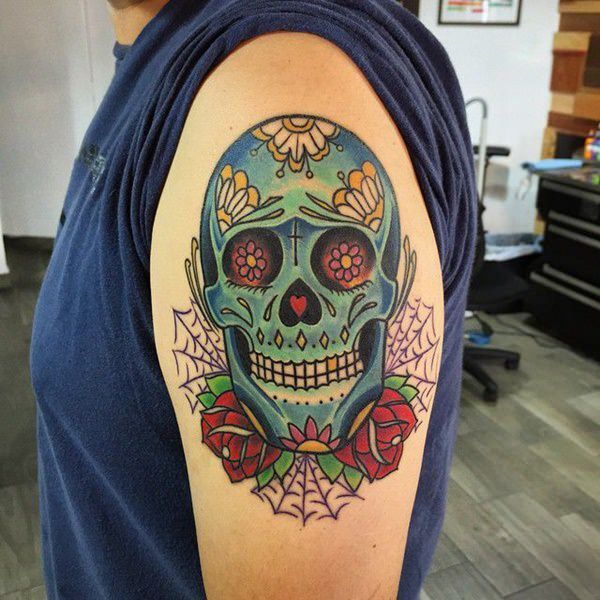 155 Sugar Skull Tattoo Designs with Meaning - Wild Tattoo Art