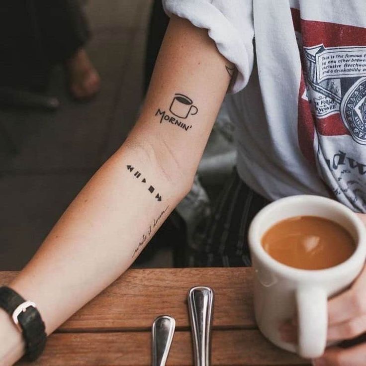 20 Lovely Coffee Tattoos Designs - The Proper Way to Start Your Day